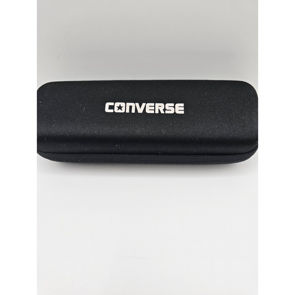 Converse Zippered Eyeglasses Sunglasses Hard Case Black Star Logo Zip